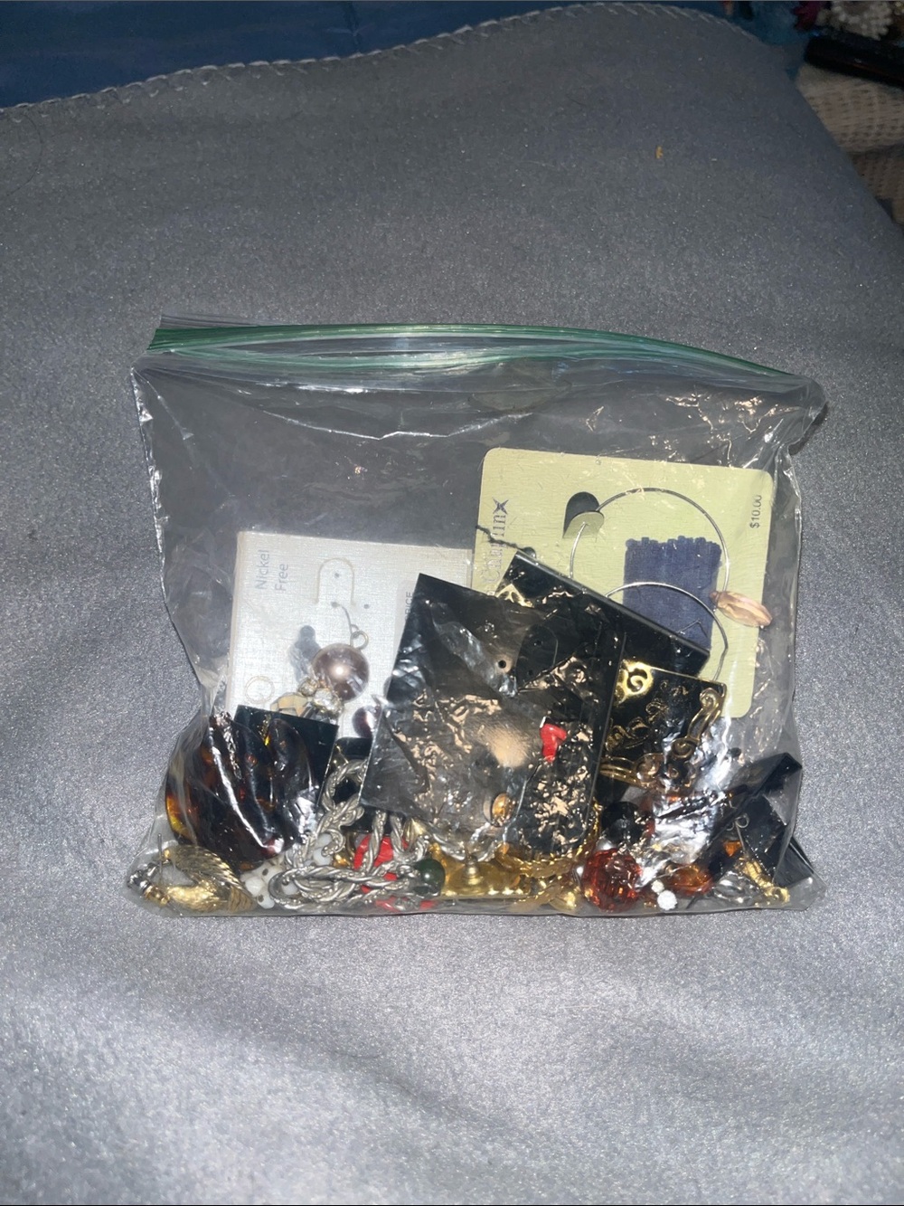 Mixed Fashion Jewelry Lot in Black, Gold, Red, and Silver - Unbranded